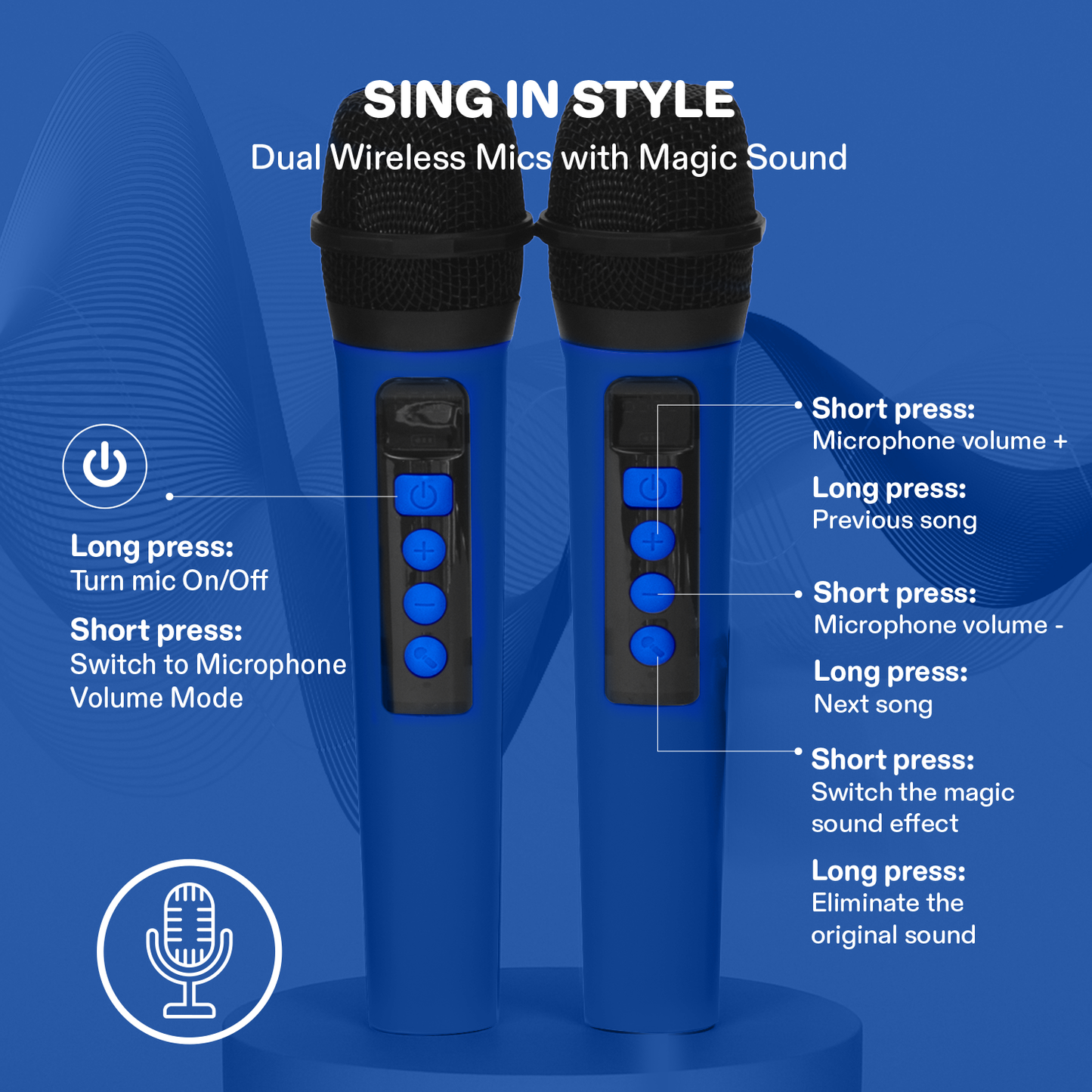 JOYC Mic Drop Karaoke Machine