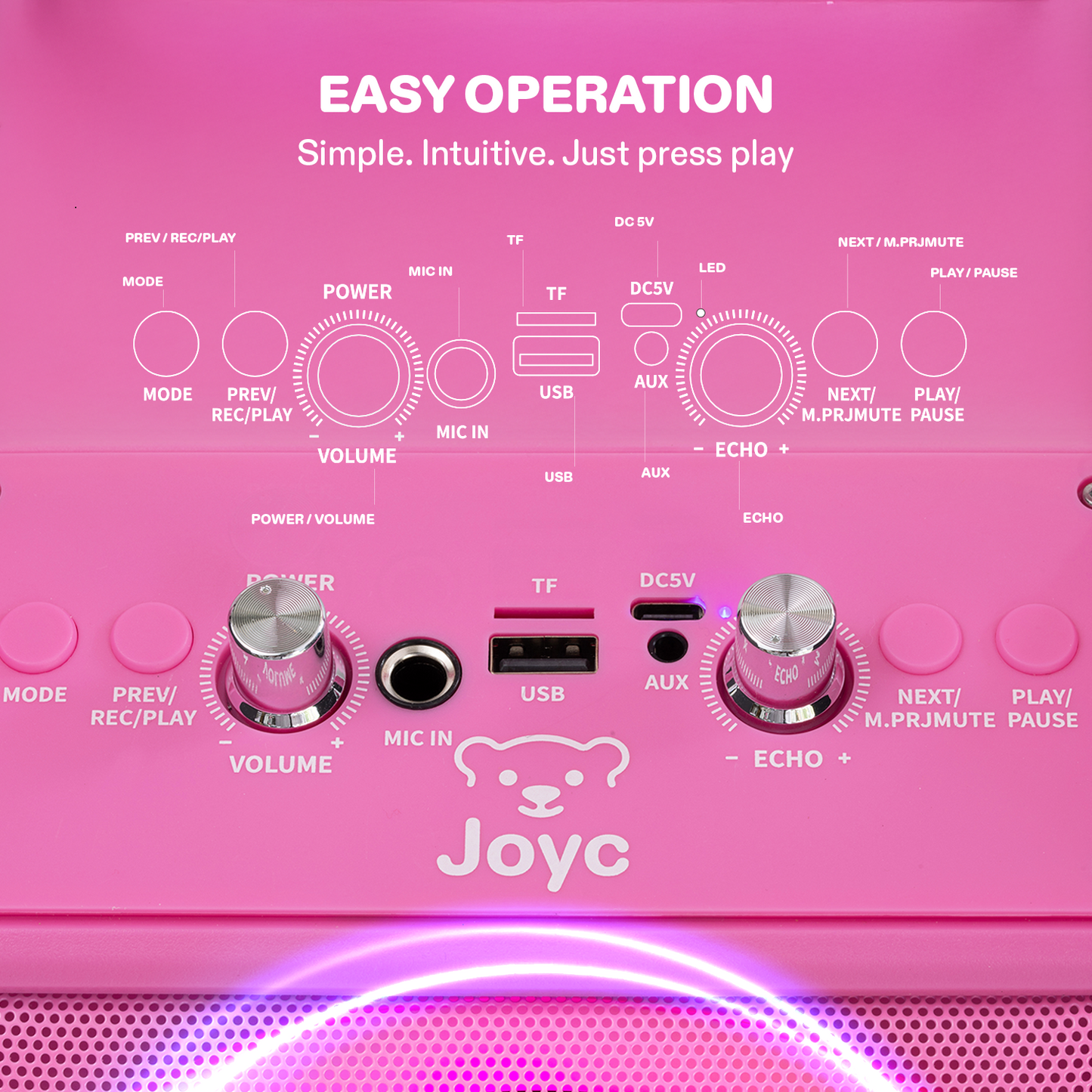 JOYC Mic Drop Karaoke Machine